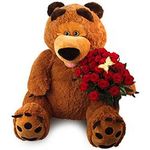 Мишка с цветами