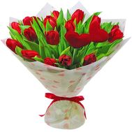 21 червоний тюльпан