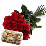 21 еквадорська троянда з великим бутоном