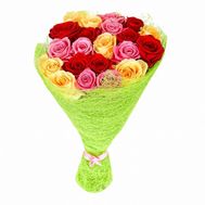 21 різнобарвна троянда