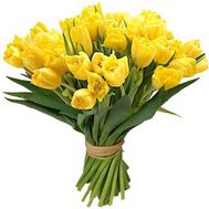 25 жовтих тюльпанів
