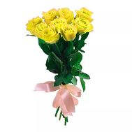 9 жовтих троянд