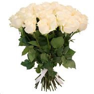 Букет із 21 білої троянди
