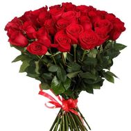 Букет із 39 червоних троянд