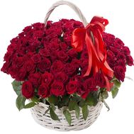Кошик з 101 троянди
