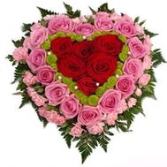 Серце з троянд