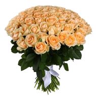 101 кремова троянда 60 см