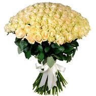 101 кремова троянда 70 см