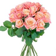 17 персикових троянд