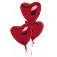 3 кульки у формі серця