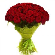 51 червона троянда 60 см