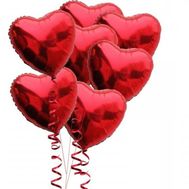 7 повітряних кульок у формі серця