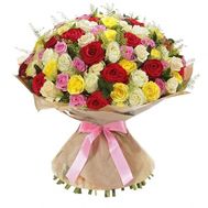 75 троянд 60 см