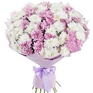 Букет із 13 хризантем різного кольору