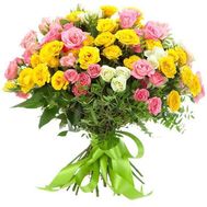 Букет із 21 кущової троянди