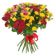 Букет з 23 кущових троянд