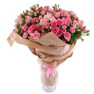 Букет із 35 кущових троянд