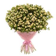 Букет із 65 кущових троянд