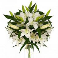 Букет із 9 білих лілій