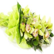 Букет із білої орхідеї Цимбідіум