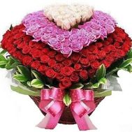 Кошик з 501 троянди