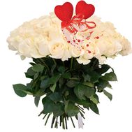 Букет із 45 білих троянд