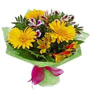 Букет із альстромерій і гербер