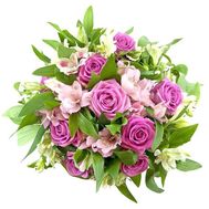 Рожевий букет квітів