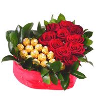 Серце з троянд і Ferrero