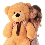 Світло-коричневий м'який ведмедик 120 см