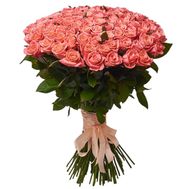 101 помаранчева троянда 60 см