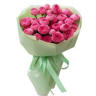 11 кустовых пионовидных роз