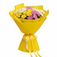 11 різнокольорових хризантем