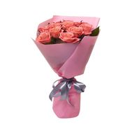 15 помаранчевих троянд