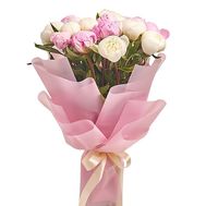 19 різнокольорових півоній