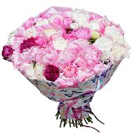 75 різнокольорових півоній