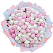 99 білих та рожевих півоній