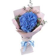 Букет синьої гортензії