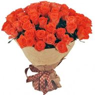 Шикарна 51 помаранчева троянда