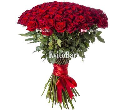 101 червона троянда 80 см