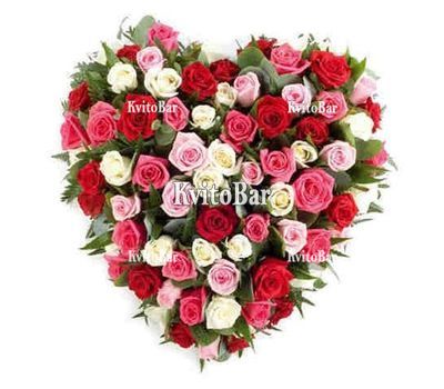 101 разноцветная роза