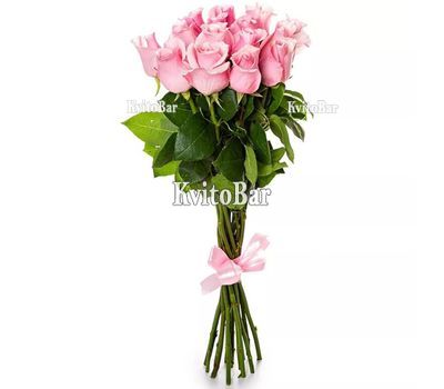 Букет із 11 великих імпортних троянд