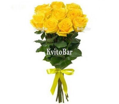11 жовтих троянд