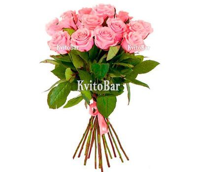 13 рожевих троянд