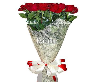 15 імпортних червоних троянд