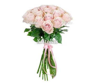 Букет з ніжно-рожевих еквадорських троянд