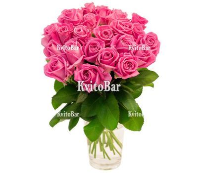 23 рожеві троянди