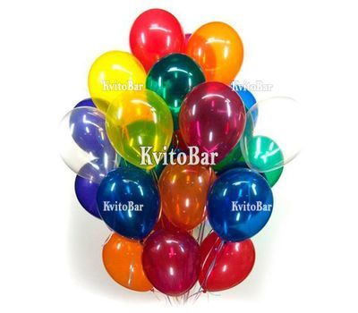25 різнокольорових повітряних кульок