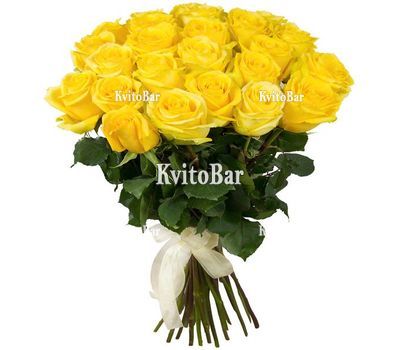 25 жовтих троянд