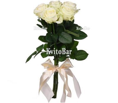 5 імпортних троянд з великим бутоном